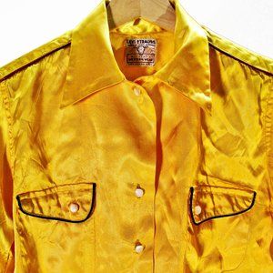 Levis Western Rodeo Gold Satin Vintage Shirt 1940